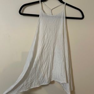 Womens Hollister white high neck tank top